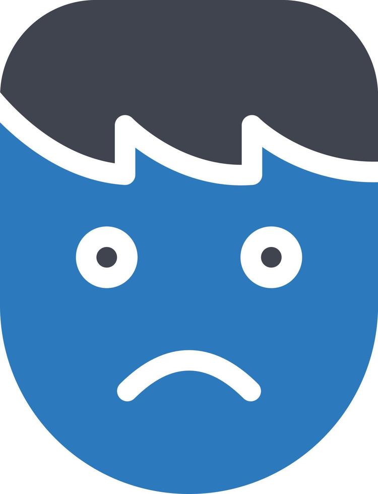 sad vector illustration on a background.Premium quality symbols. vector icons for concept and graphic design.