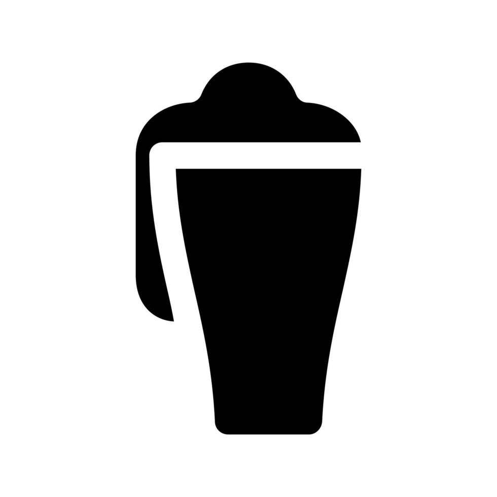 Beer glass icon vector