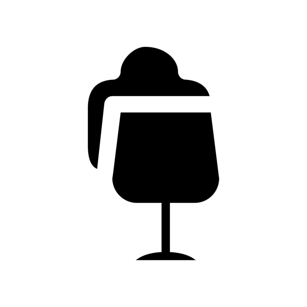 Beer glass icon vector