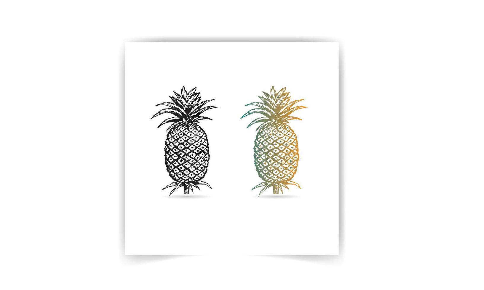 Pineapple vector symbol icon