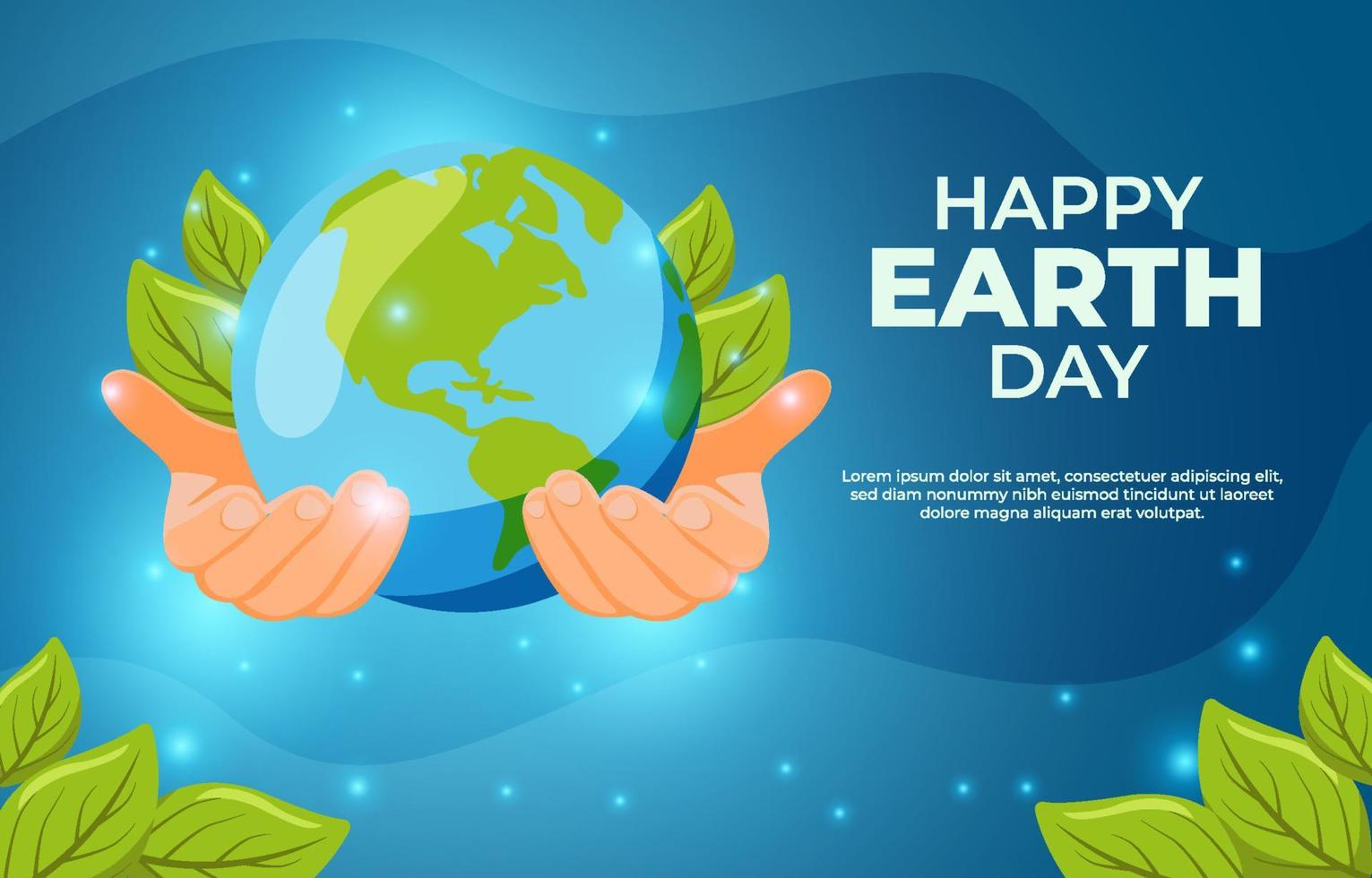Happy Earth Day Concept Background vector
