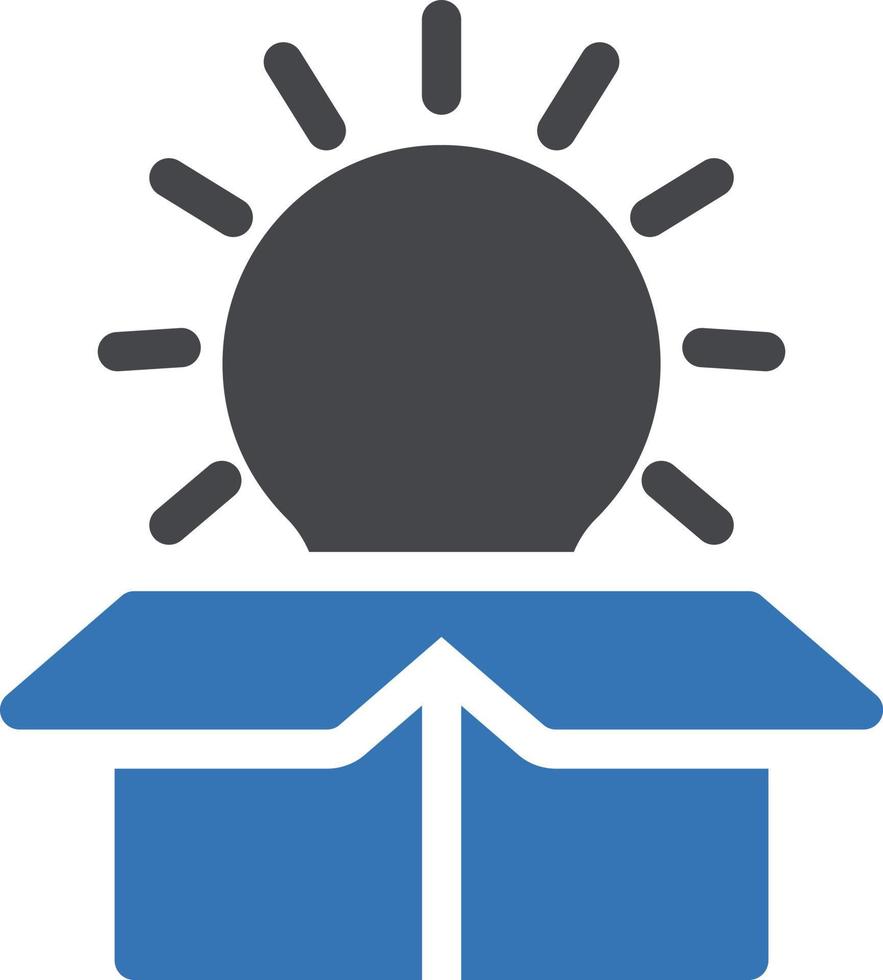 idea box vector illustration on a background.Premium quality symbols.vector icons for concept and graphic design.