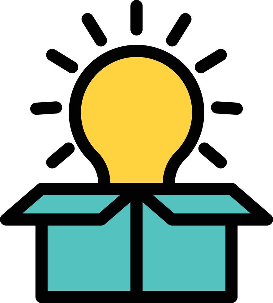 idea box vector illustration on a background.Premium quality symbols.vector icons for concept and graphic design.