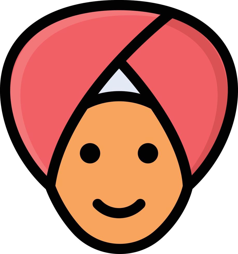 ilustración vectorial sikh en un fondo. símbolos de calidad premium. iconos vectoriales para concepto y diseño gráfico. vector