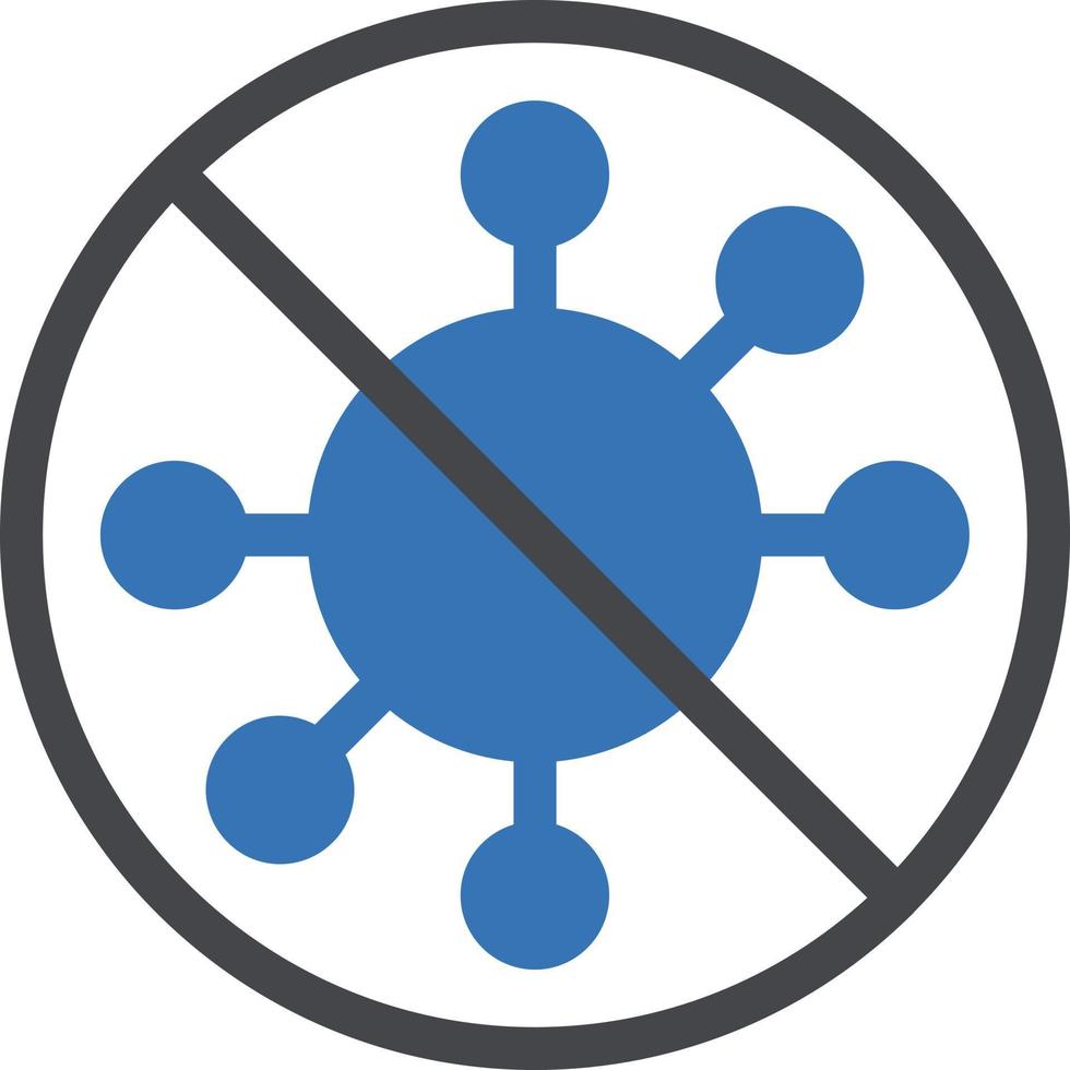 virus ban vector illustration on a background.Premium quality symbols.vector icons for concept and graphic design.