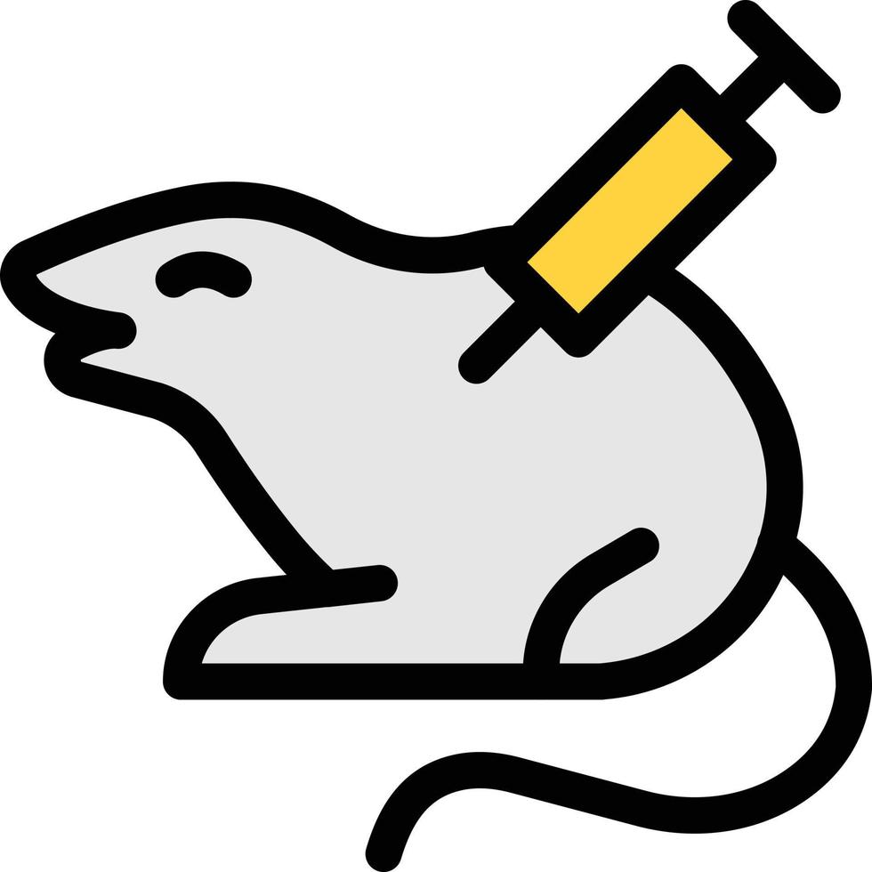 ilustración de vector de rata de inyección en un fondo. símbolos de calidad premium. iconos vectoriales para concepto y diseño gráfico.