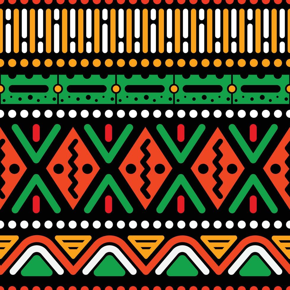 Seamless Pattern Pan African Colour Pattern vector