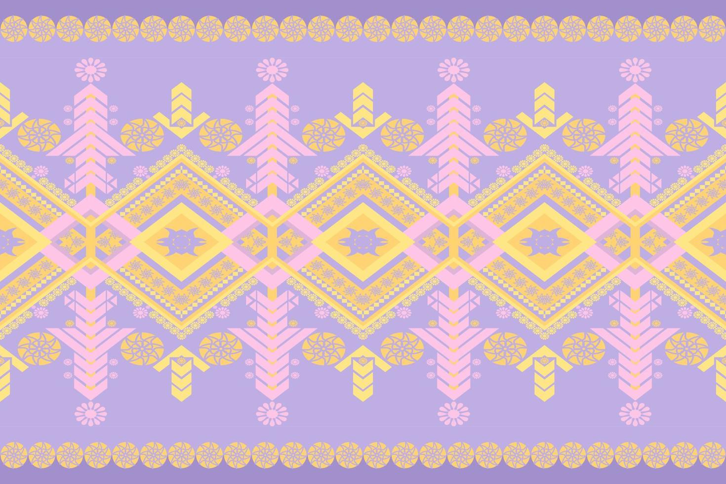 patrón geométrico étnico oriental ikat diseño tradicional para fondo alfombra papel tapiz ropa envoltura tela batik estilo bordado. vector