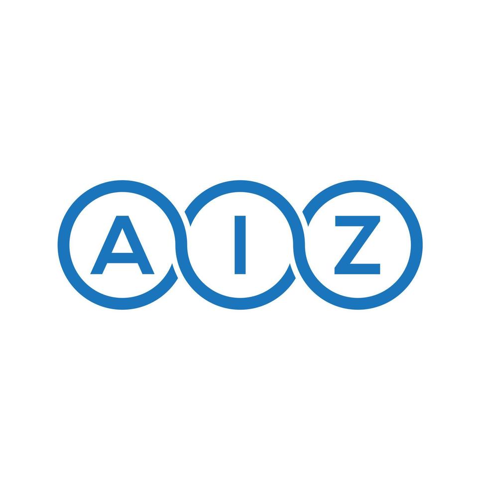 AIZ creative initials letter logo concept. AIZ letter design.AIZ letter logo design on white background. AIZ creative initials letter logo concept. AIZ letter design. vector