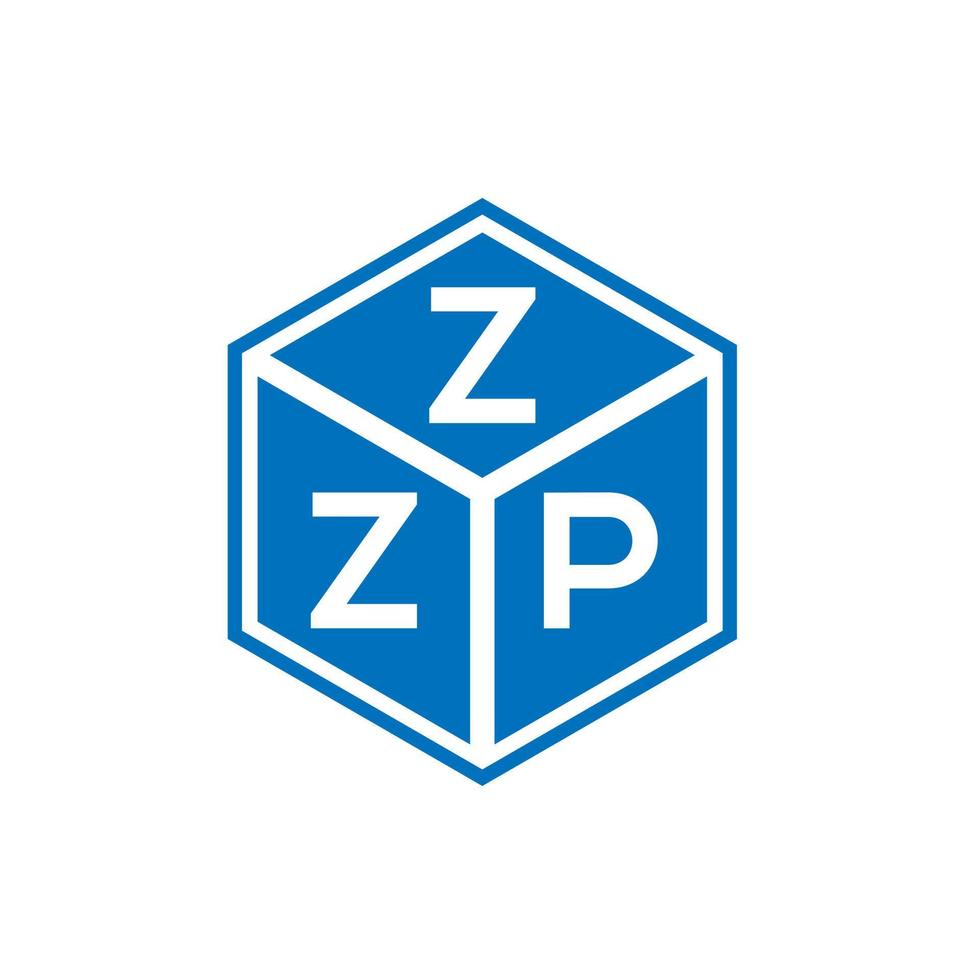 diseño de logotipo de letra zzp sobre fondo blanco. Concepto de logotipo de letra inicial creativa zzp. diseño de letras zzp. vector