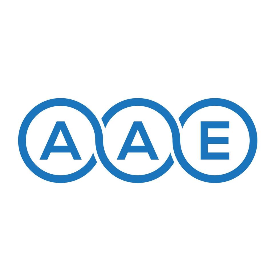 AAE letter logo design on white background. AAE creative initials letter logo concept. AAE letter design. vector