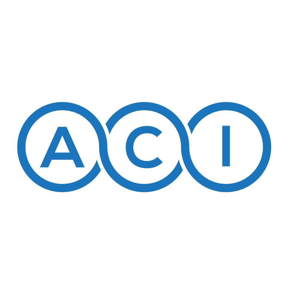 ACI letter logo design on white background ACI creative initials ACI letter logo design on white background ACI creative initials