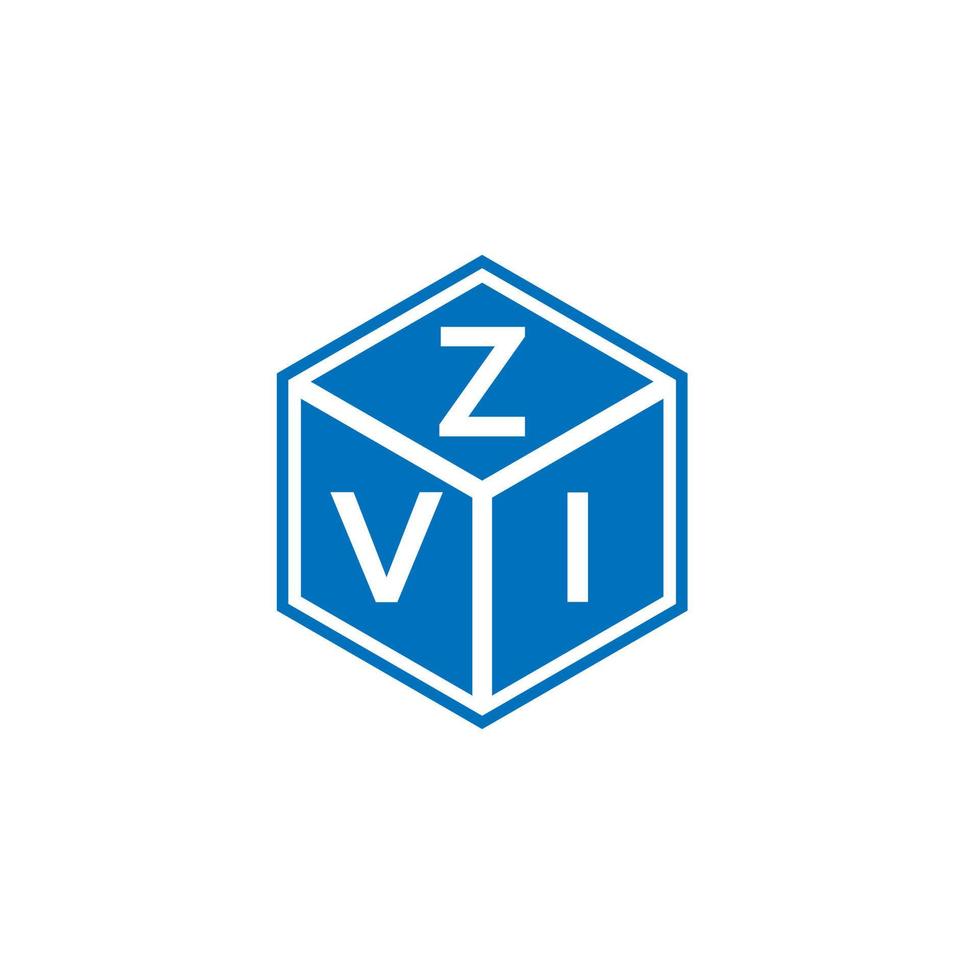 diseño de logotipo de letra zvi sobre fondo blanco. concepto de logotipo de letra inicial creativa zvi. diseño de letras zvi. vector