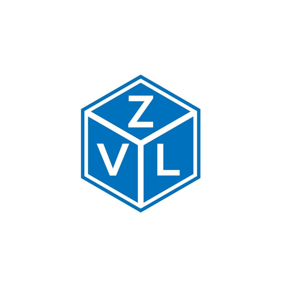 ZVL letter logo design on white background. ZVL creative initials letter logo concept. ZVL letter design. vector