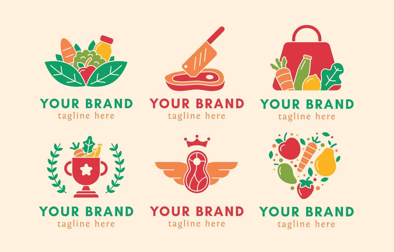 Grocery Business Logo Template vector