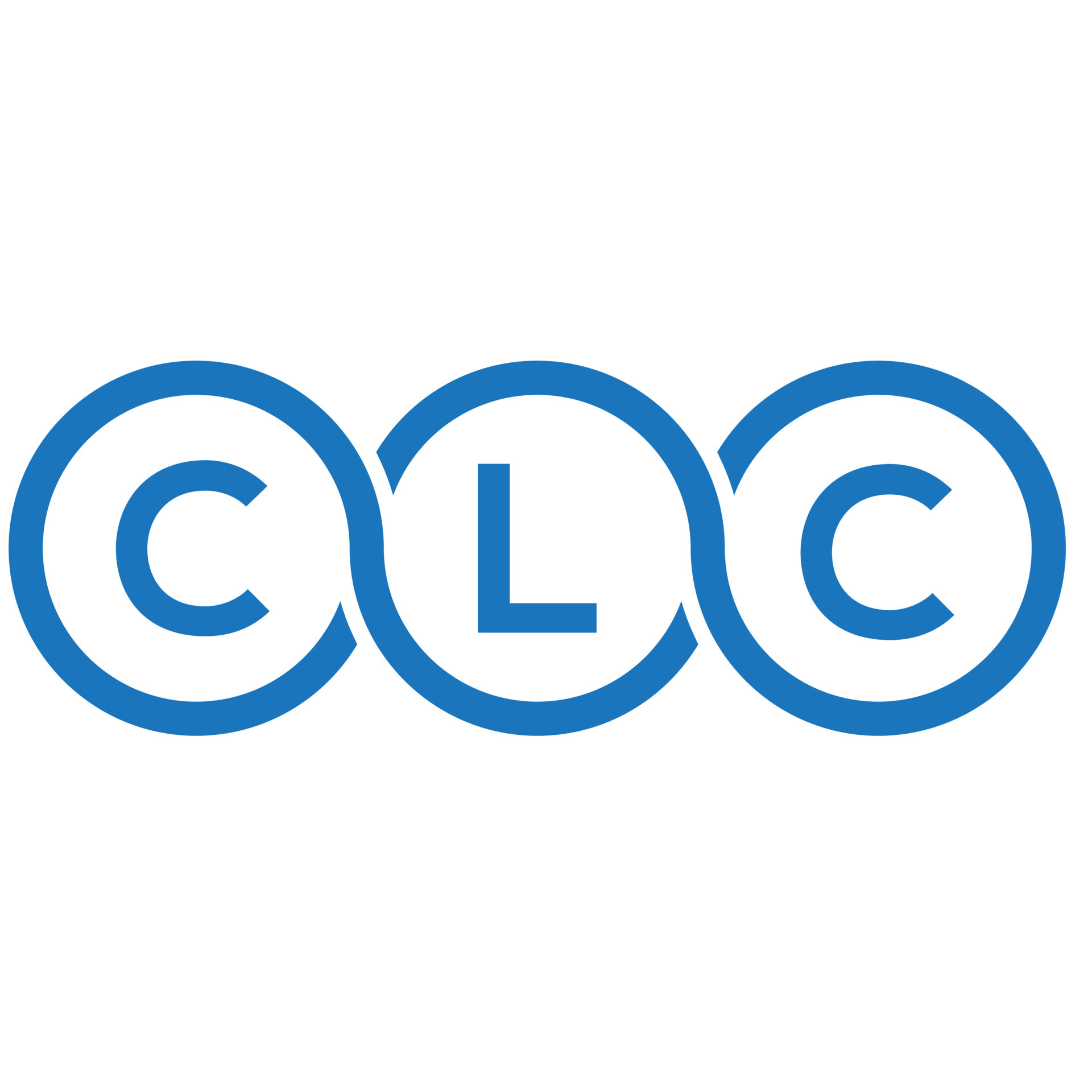 CLC letter logo design on white background. CLC creative initials letter logo concept. CLC