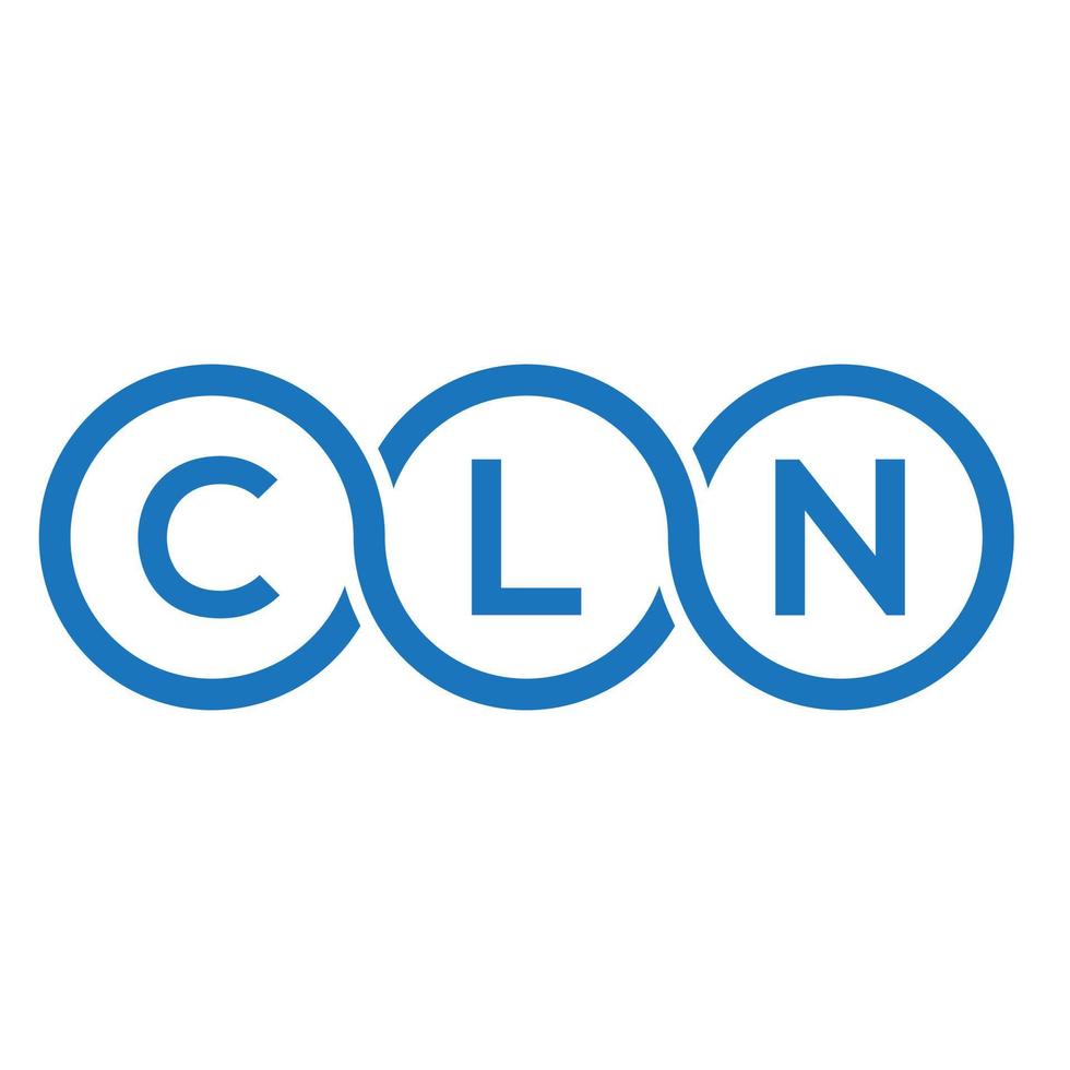 diseño de logotipo de letra cln sobre fondo blanco. concepto de logotipo de letra de iniciales creativas cln. diseño de carta cln. vector