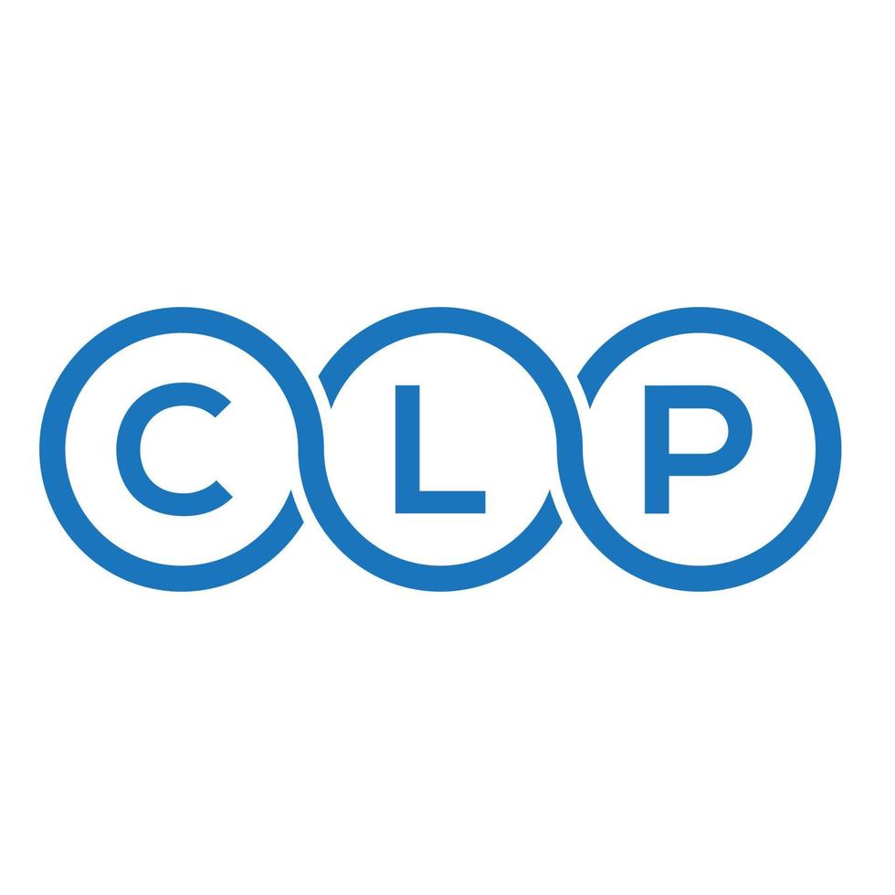 CLP letter logo design on white background. CLP creative initials ...