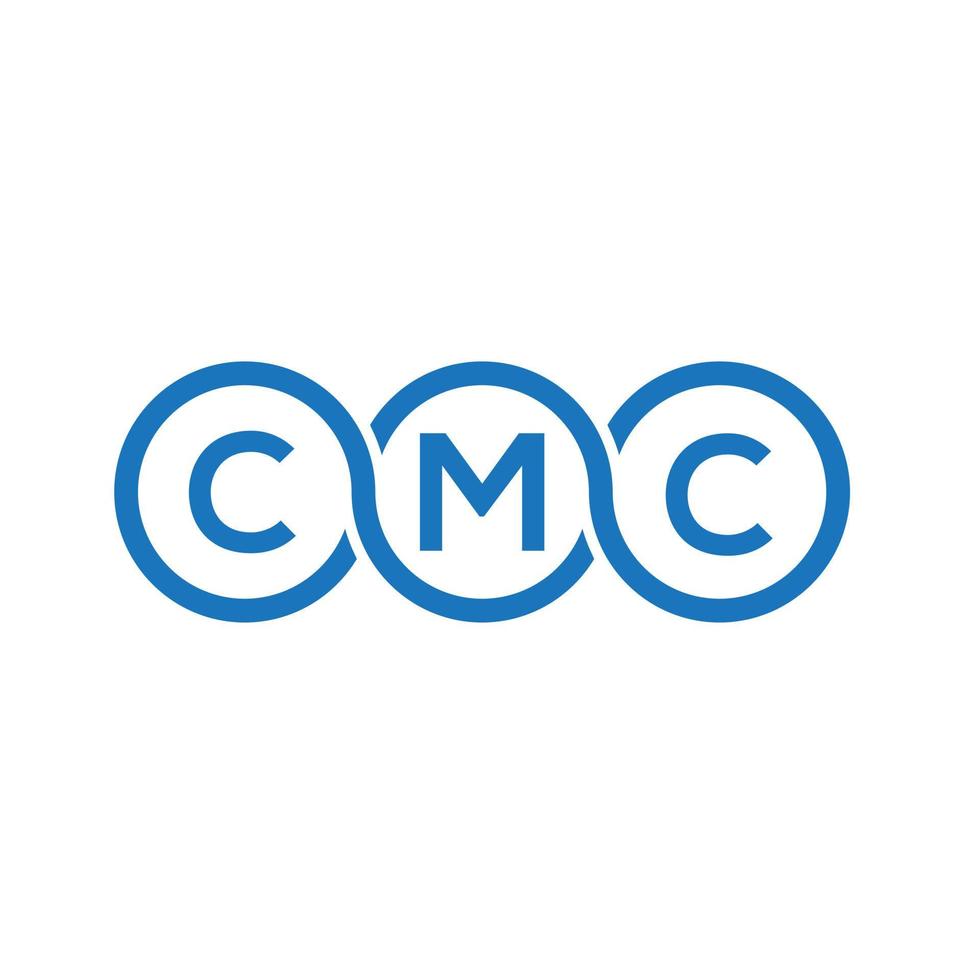 CMC letter logo design on white background. CMC creative initials letter logo concept. CMC letter design. vector