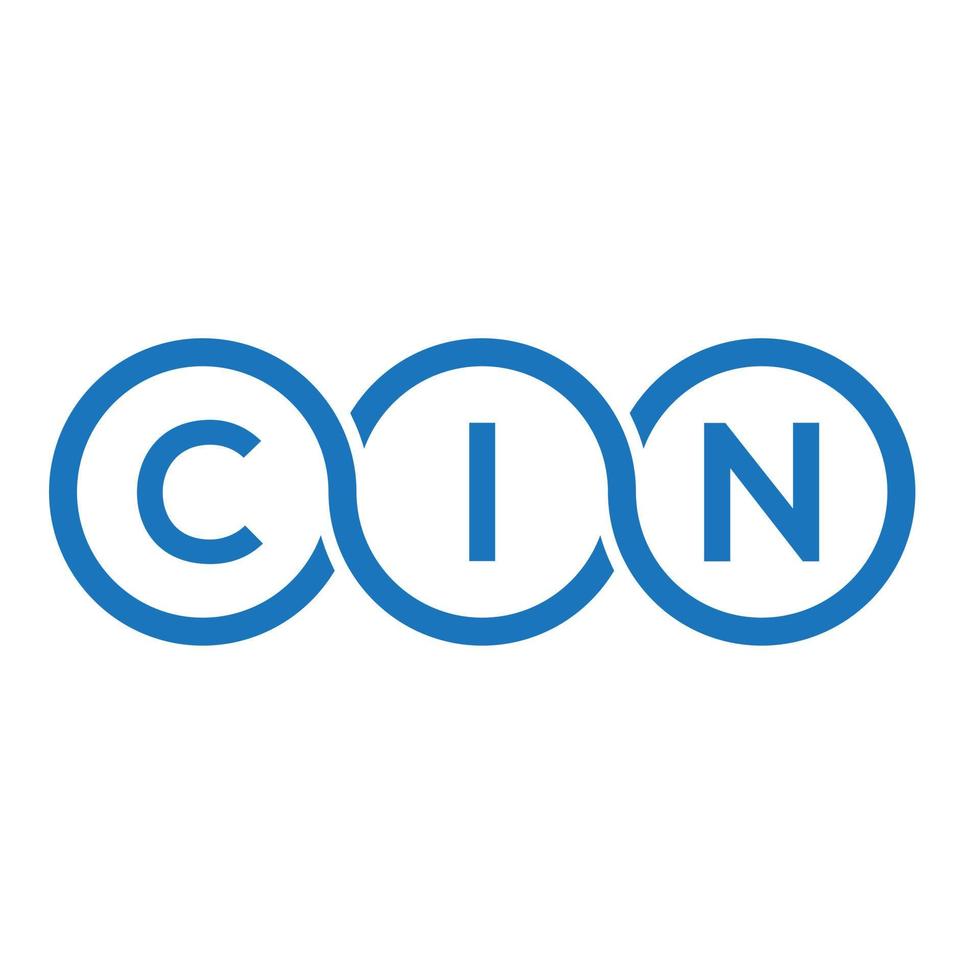 CIN letter logo design on white background. CIN creative initials letter logo concept. CIN letter design. vector