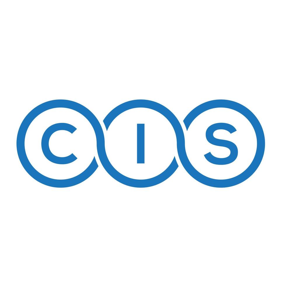 CIS letter logo design on white background. CIS creative initials letter logo concept. CIS letter design. vector