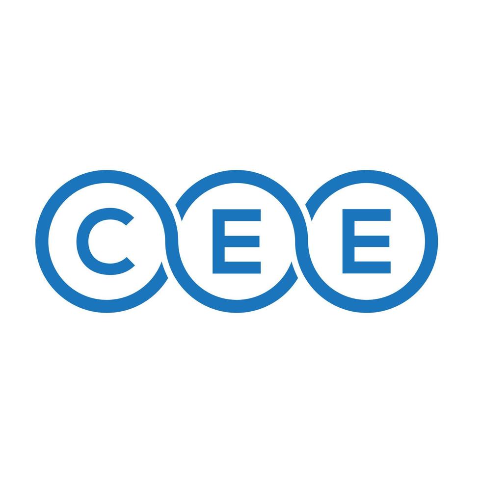 CEE letter logo design on white background. CEE creative initials ...