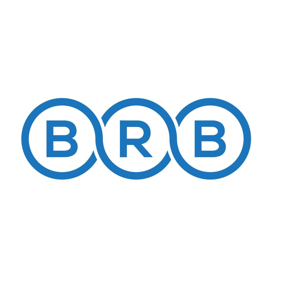 BRB letter logo design on white background. BRB creative initials letter logo concept. BRB letter design. vector