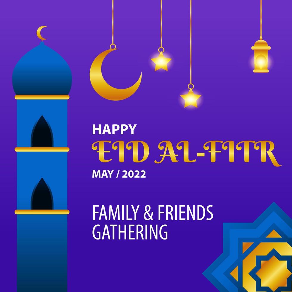 Happy Eid Al Fitr Background vector