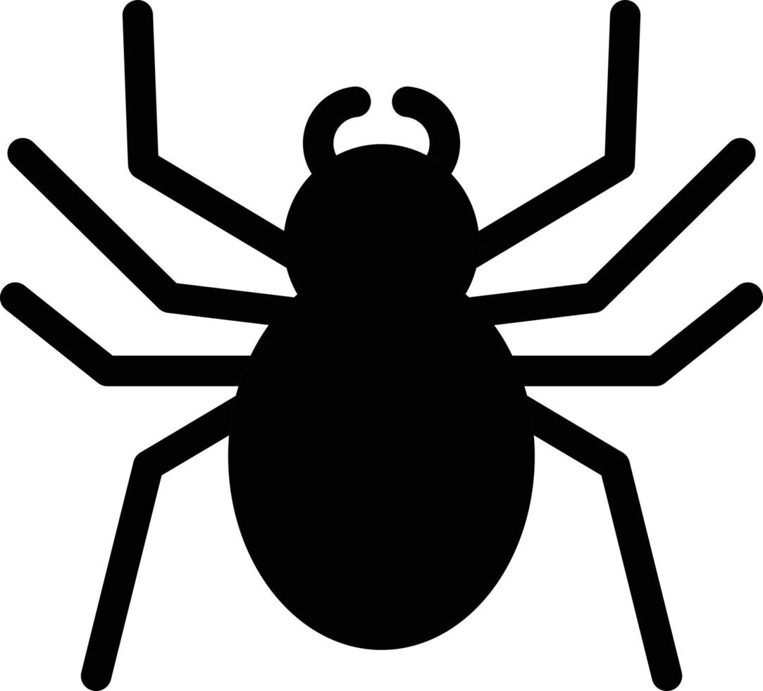 ilustración de vector de araña en un fondo. símbolos de calidad premium. iconos vectoriales para concepto y diseño gráfico.
