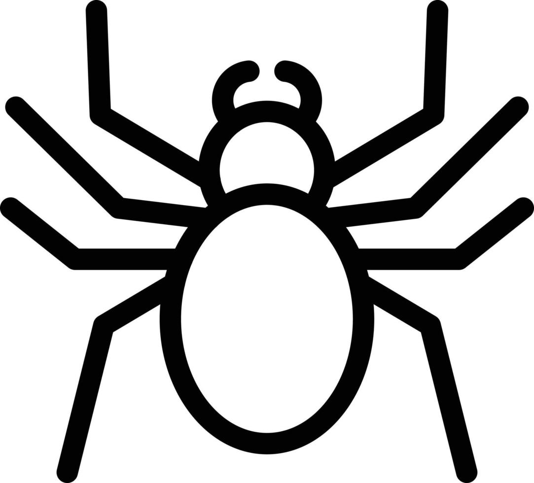 ilustración de vector de araña en un fondo. símbolos de calidad premium. iconos vectoriales para concepto y diseño gráfico.