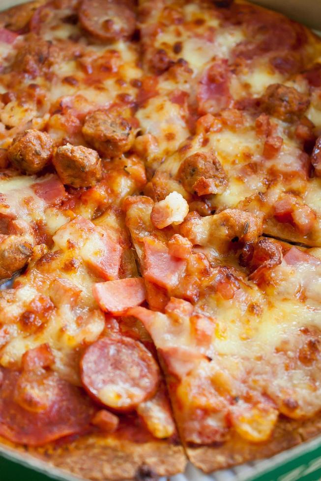 Pizza close up photo