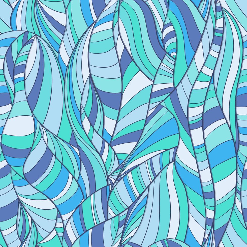 fondo transparente con ondas abstractas. ilustración a mano alzada vector