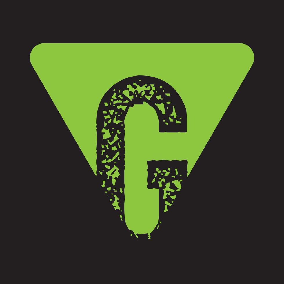 initial letter logo G, logo template vector