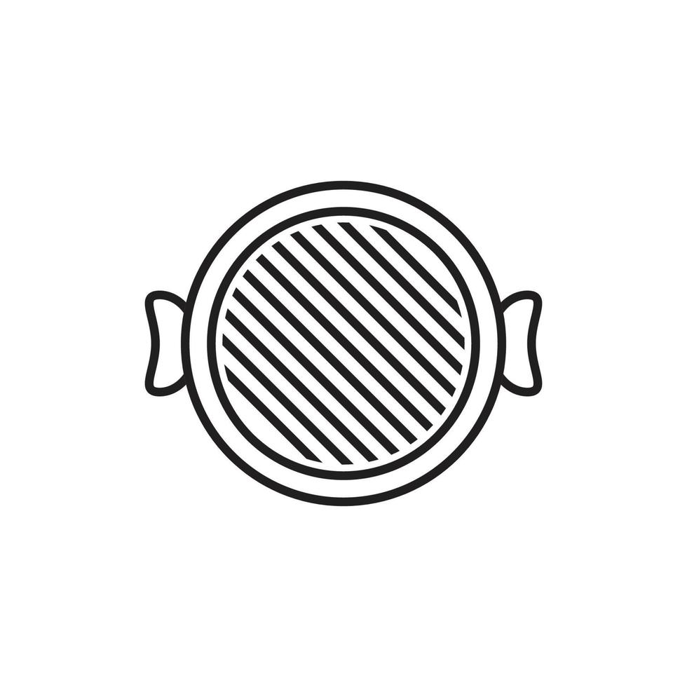 vector de logotipo de cocina de sartén