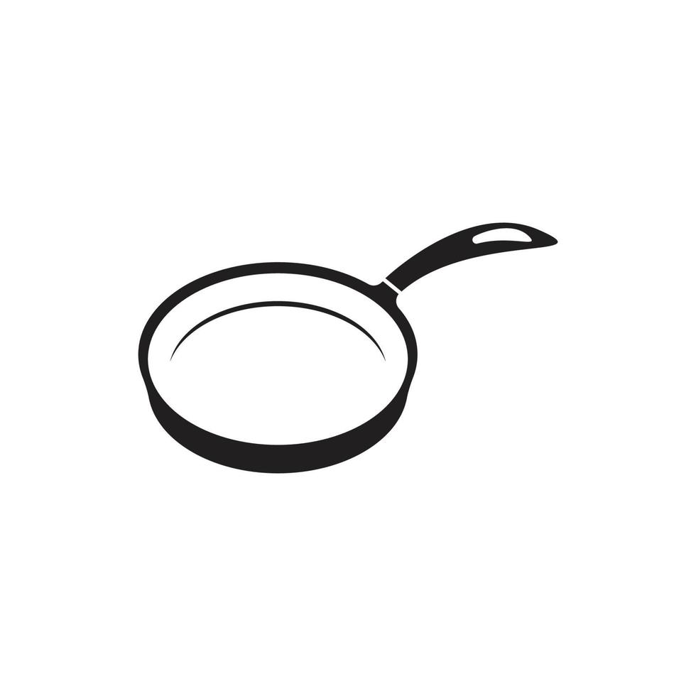 vector de logotipo de cocina de sartén