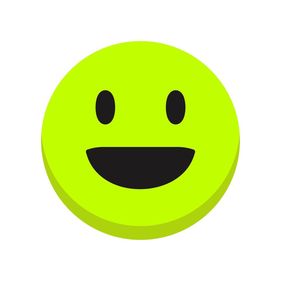 Smile icon vector face
