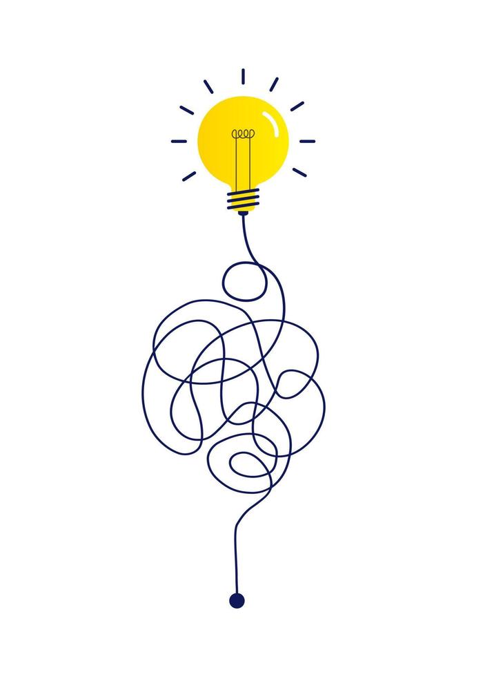 Complex way from start to idea vector