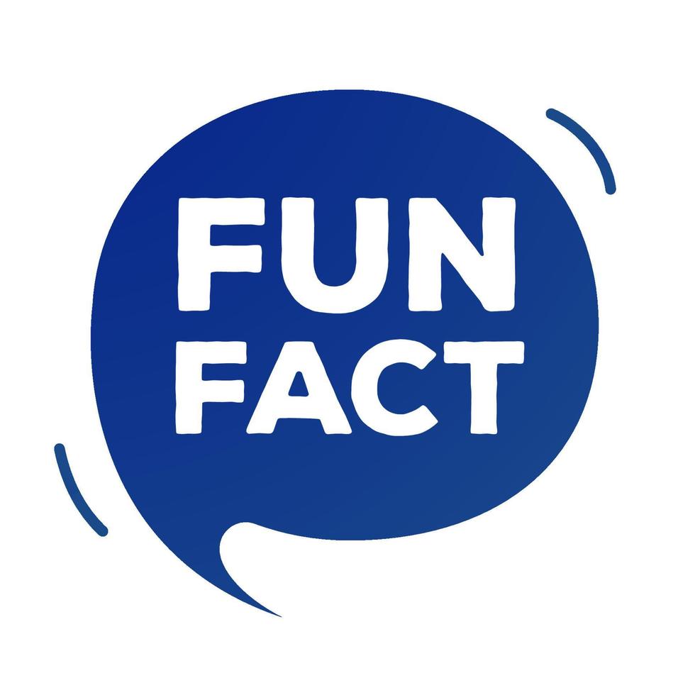 Fun fact speech bubble flat simplify style vector