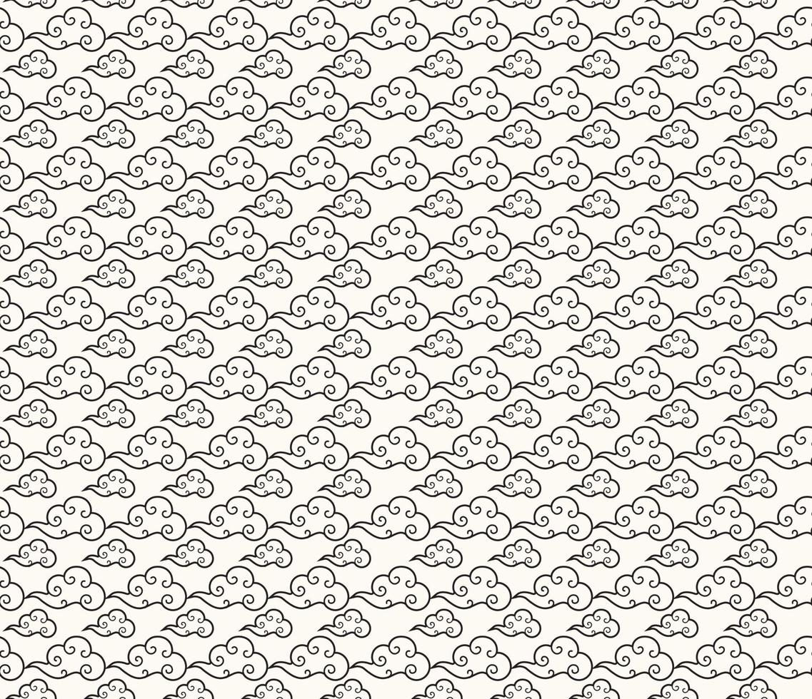 Tibetan sky seamless pattern elegant style vector