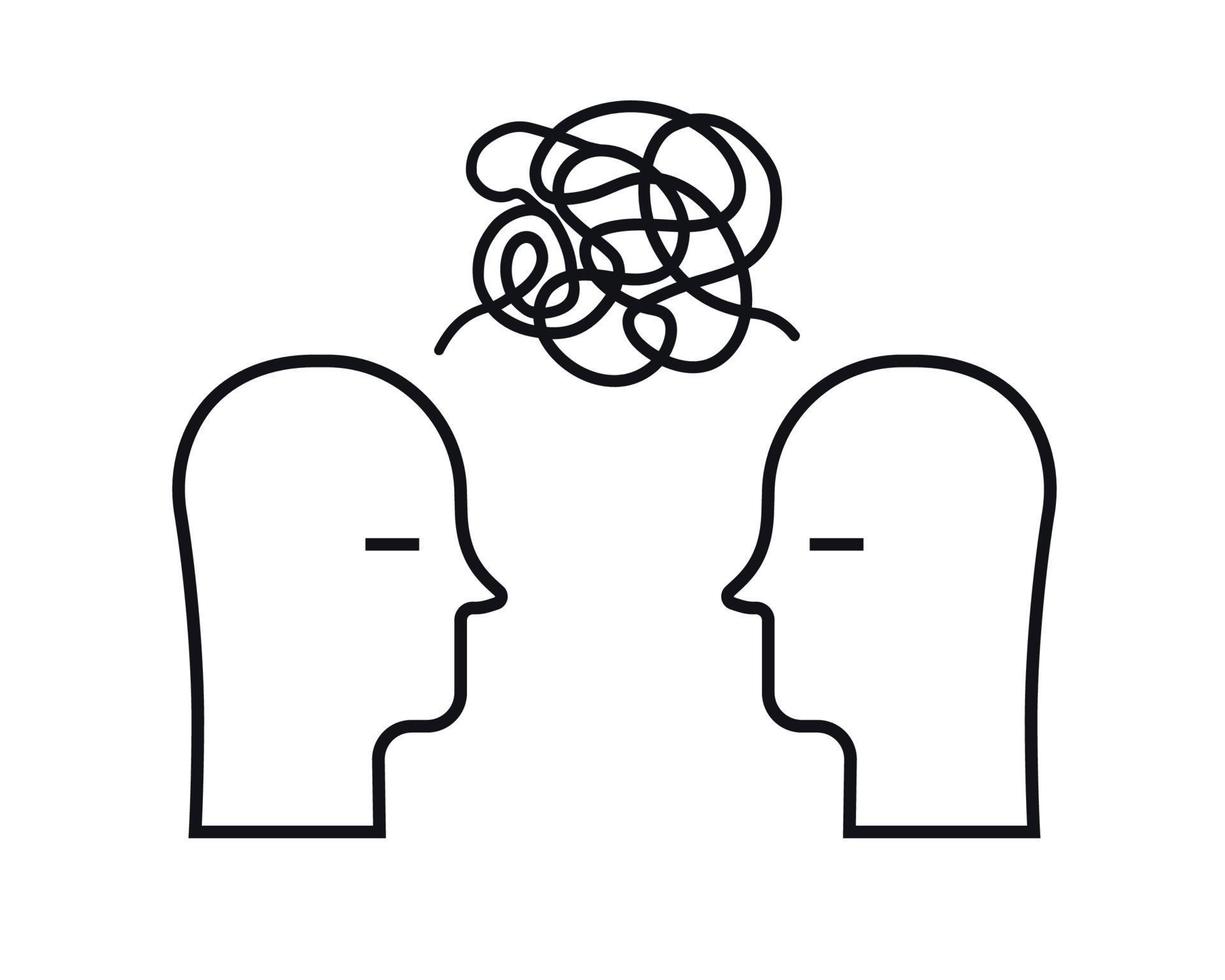 Poor communication two person vector