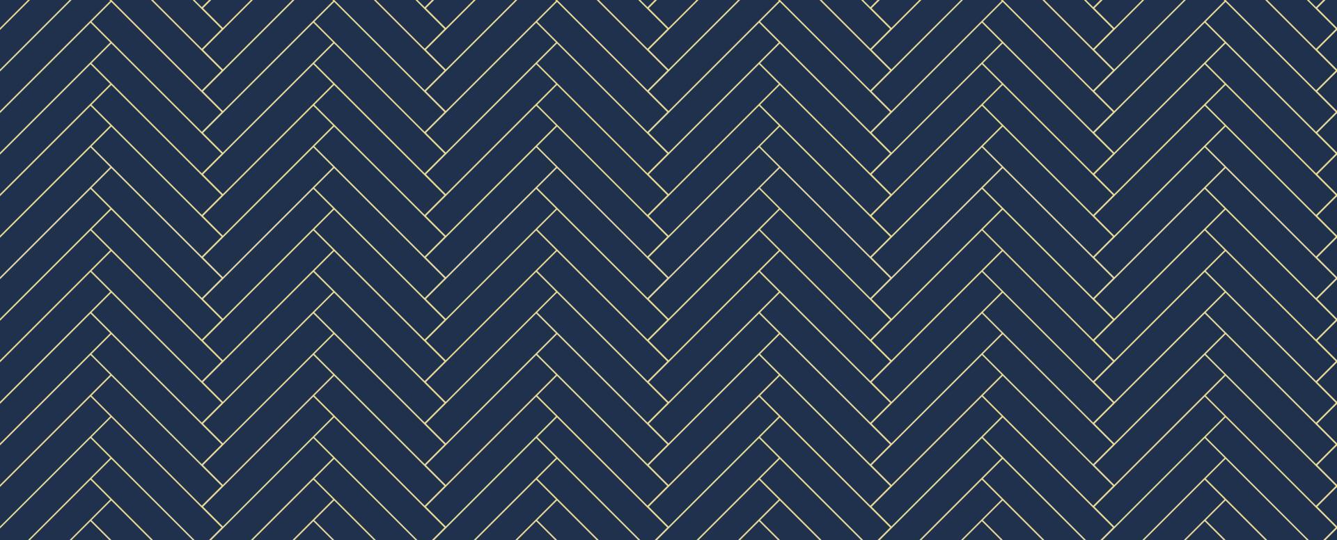 Herringbone floor seamless pattern black gold vector