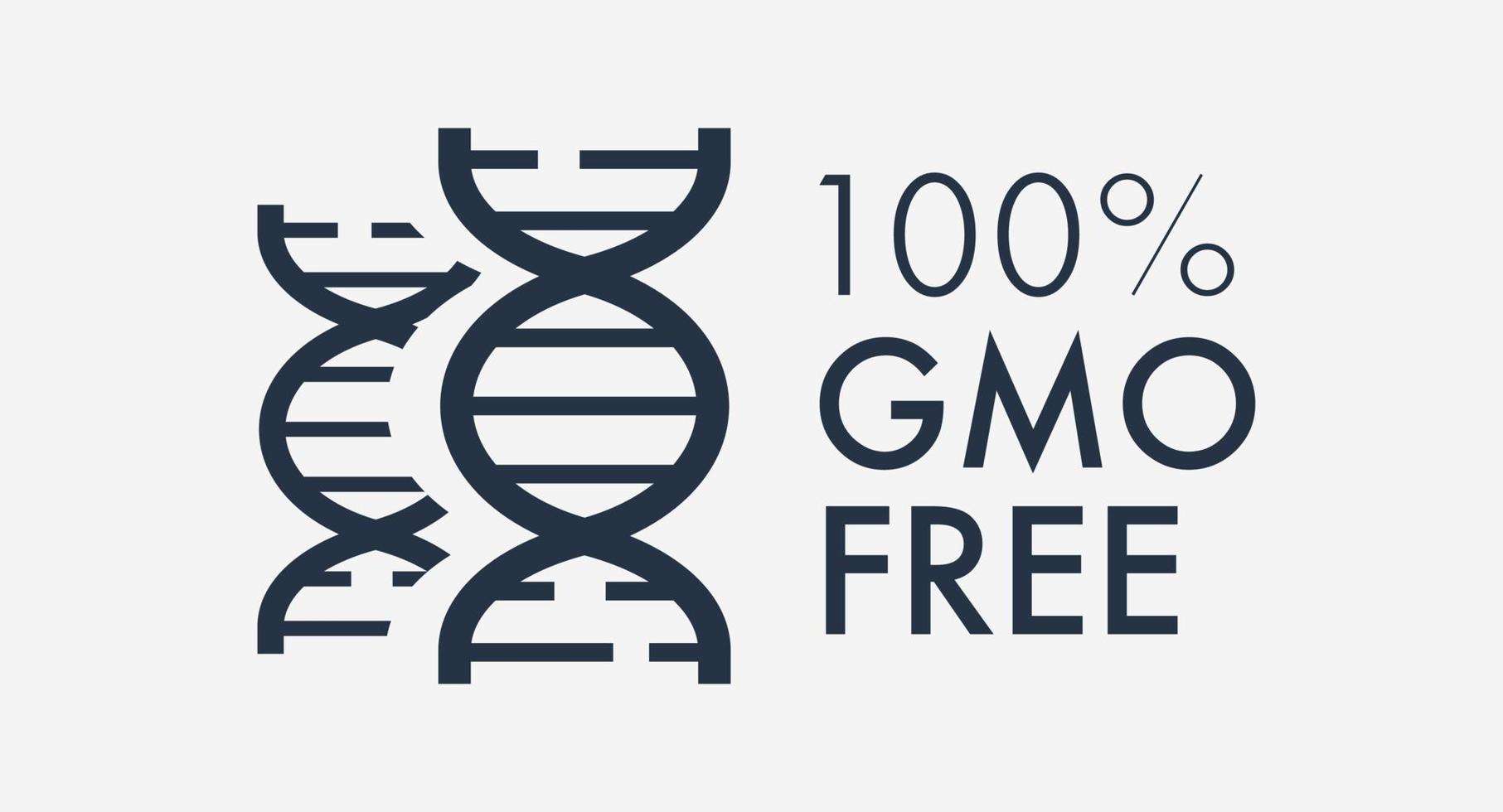 GMO free vector label isolated on background