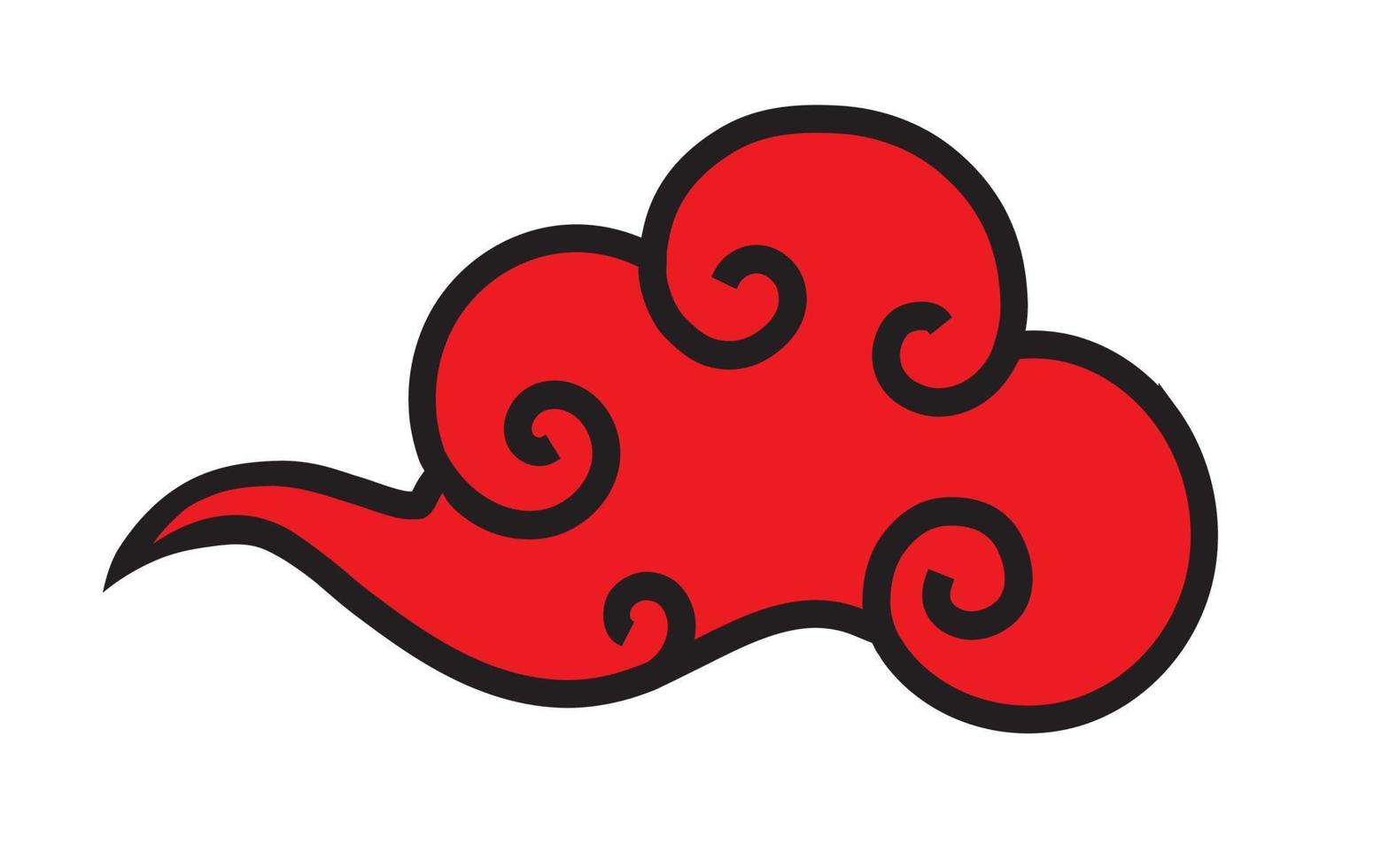 Tibetan cloud vector symbol elegant style