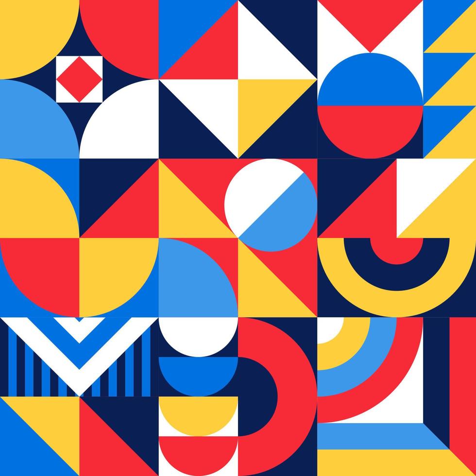 Bauhaus abstract pattern minimal 20s geometric style vector