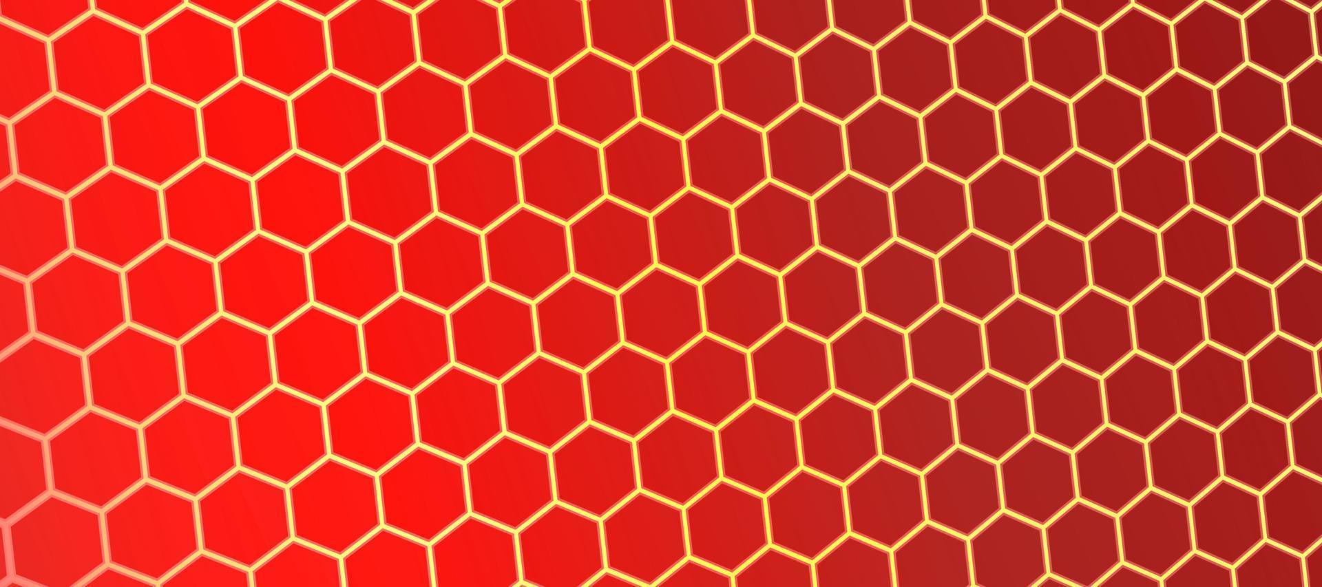 Technology honeycomb bee background vector