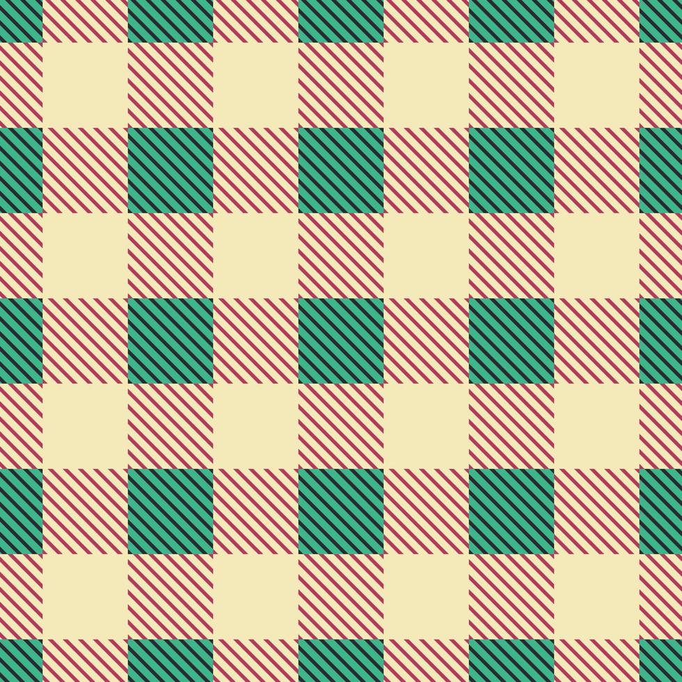 Gingham christmas pattern checkered plaids vector