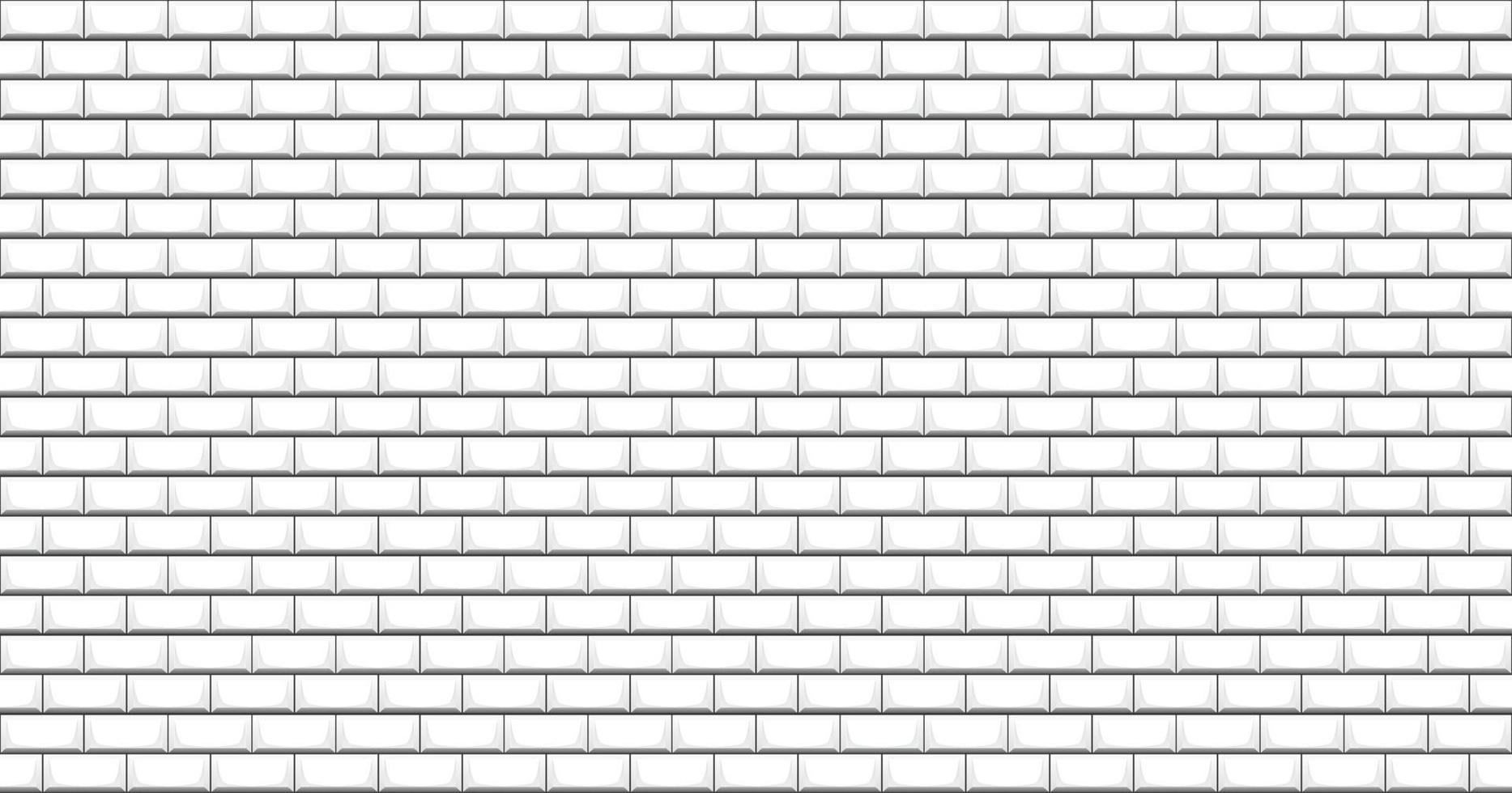 White subway tile seamless pattern vector