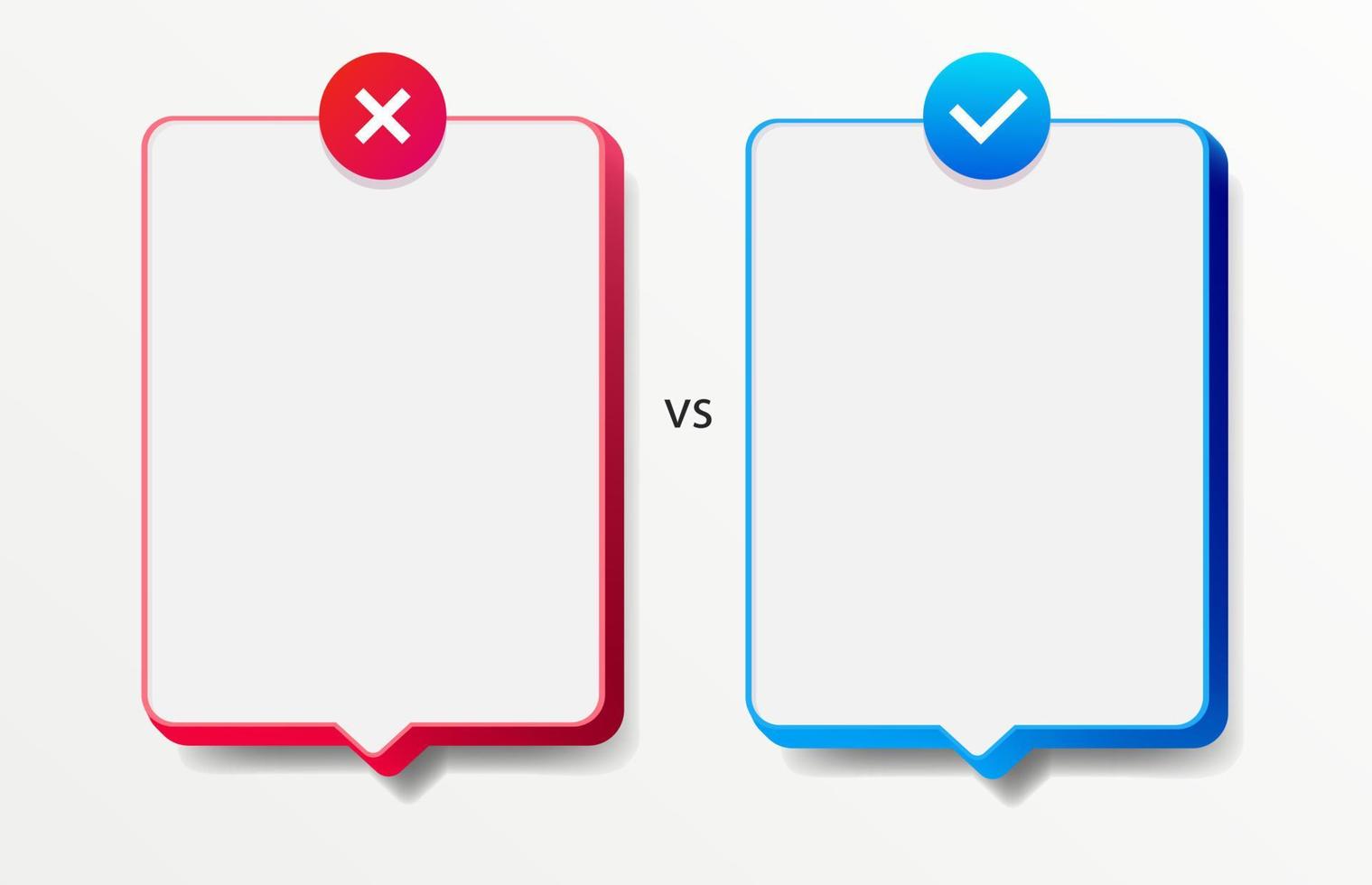 Facts vs myths card realistic style vector