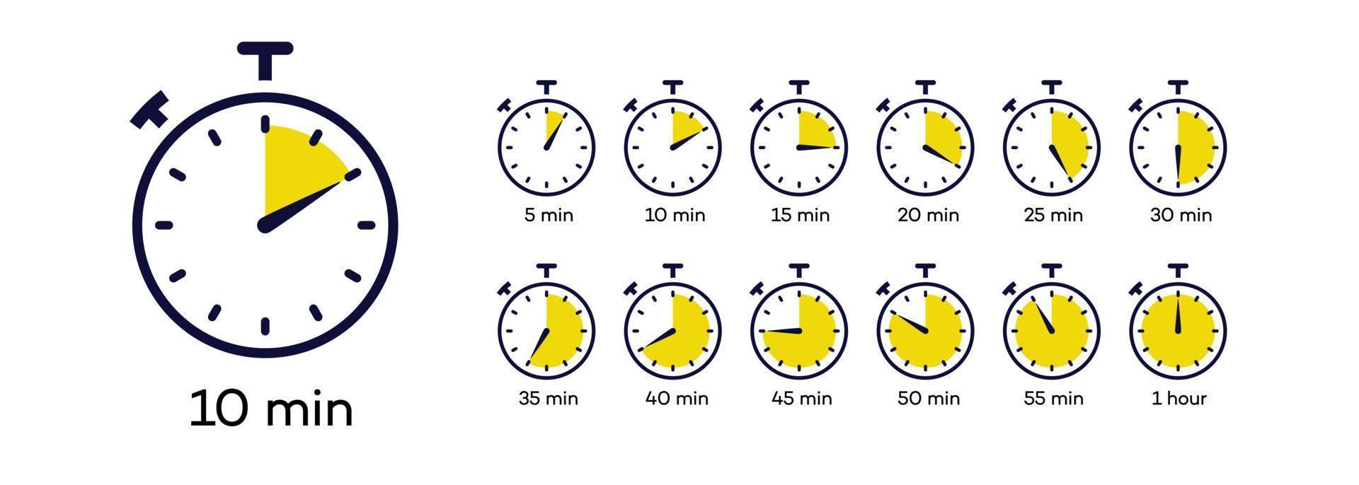 Timer vector symbol set