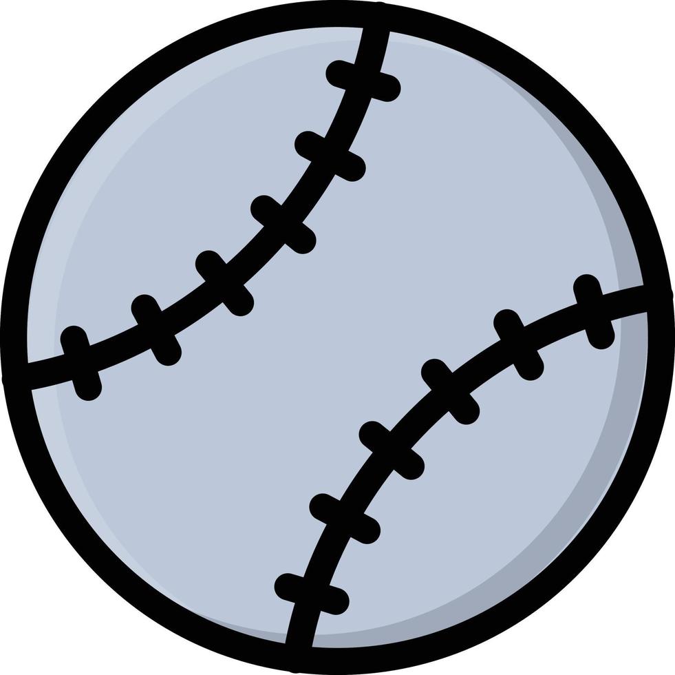 ilustración vectorial de béisbol en un fondo. símbolos de calidad premium. iconos vectoriales para concepto y diseño gráfico. vector